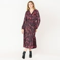 thumbnail image 1 of DV L/S wrap V-neck maxi dress, 1 of 6