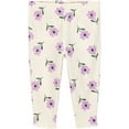 thumbnail image 3 of Carter's Child of Mine Baby Girls' Vest Set - Olive and Purple Floral, 3 of 7