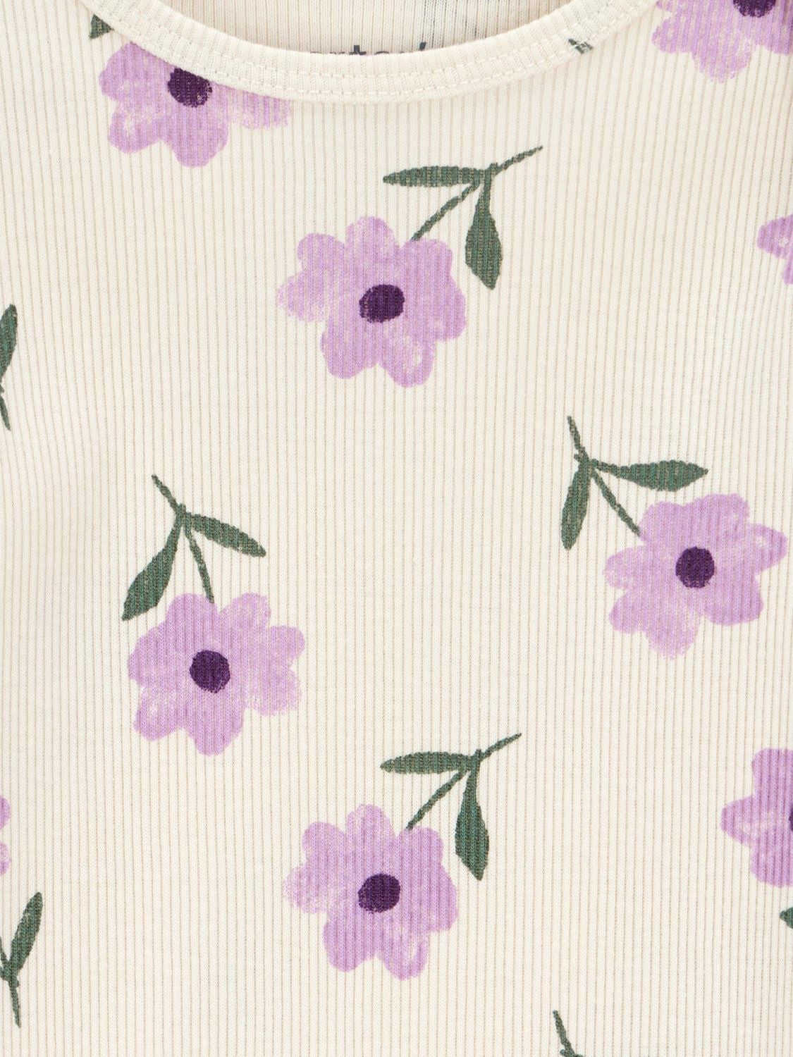 Ensemble gilet pour bébé fille Carter's Child of Mine - Motif floral olive et violet Tailles : Prématuré 24 mois