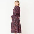 thumbnail image 4 of DV L/S wrap V-neck maxi dress, 4 of 6