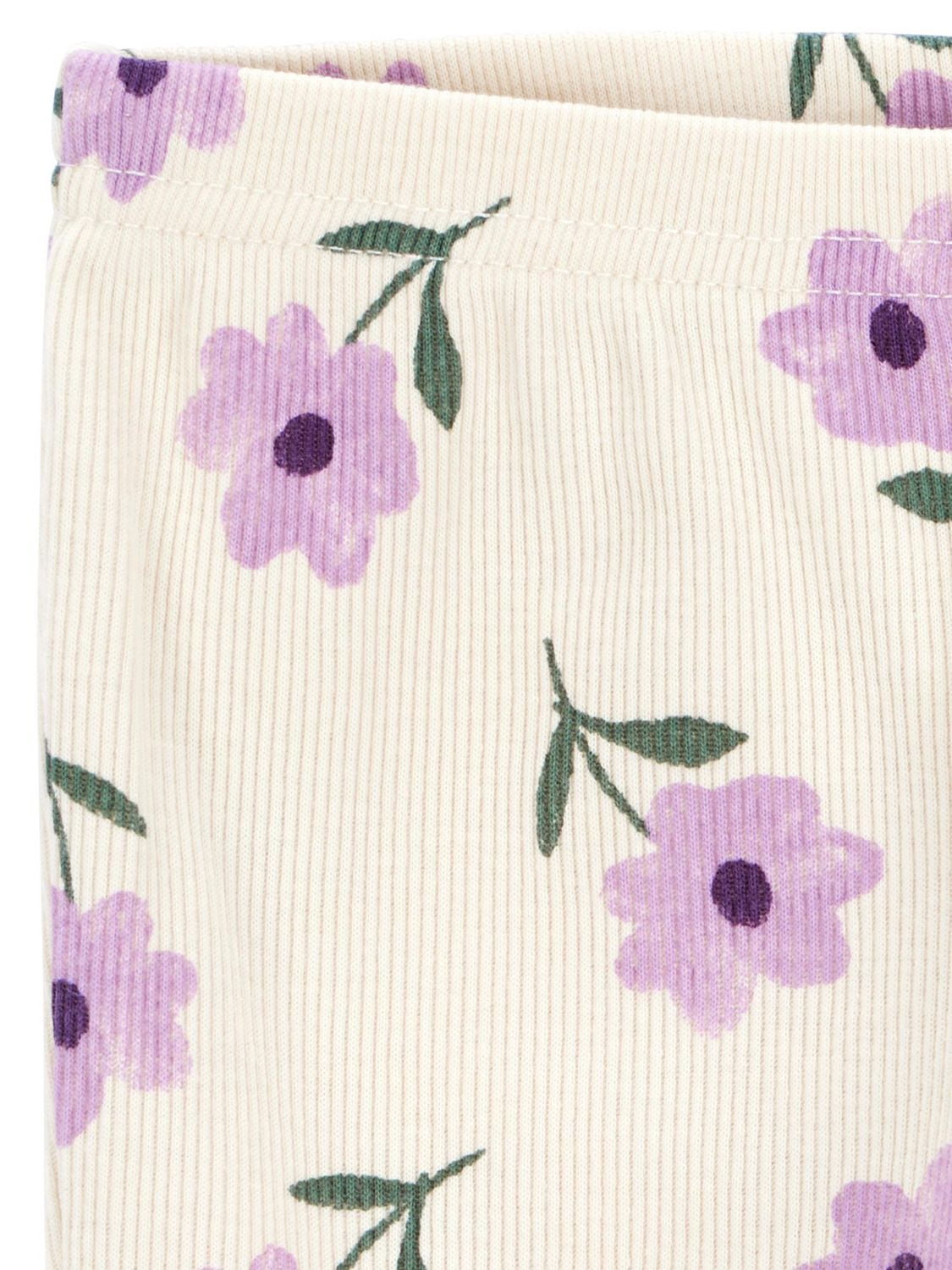 Ensemble gilet pour bébé fille Carter's Child of Mine - Motif floral olive et violet Tailles : Prématuré 24 mois