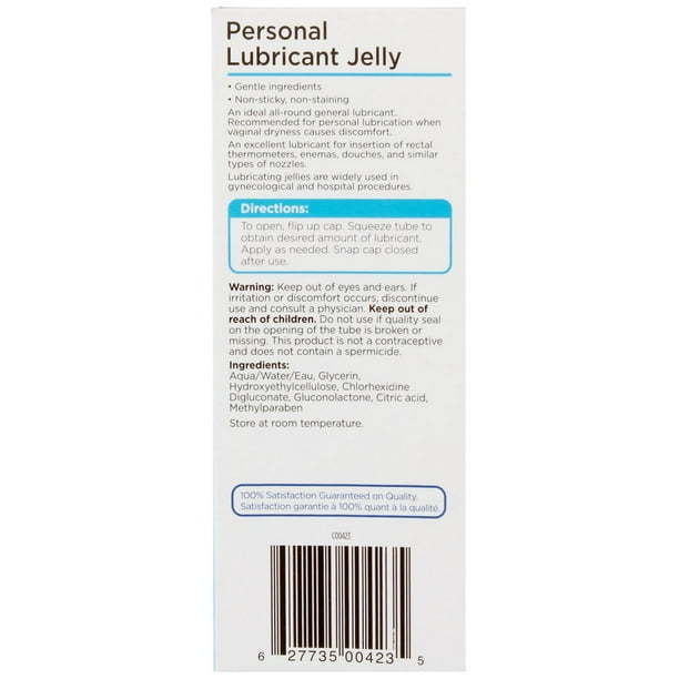 Equate Personal Lubricant Jelly, Water Based, 113 g - Walmart.ca Equate Personal Lubricant Jelly, Water Based, 113 g - Walmart.ca
