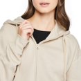 thumbnail image 4 of No Boundaries Women's Oversized Zip-Up Hoodie, 4 of 6