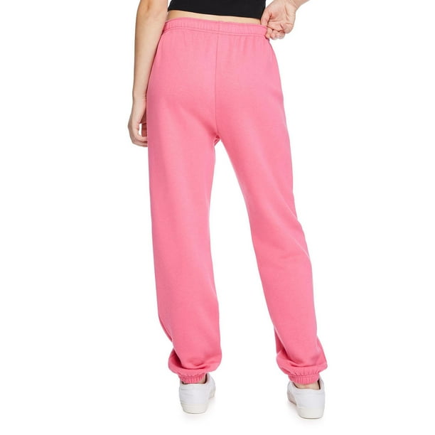 No Boundaries Womens Pajama Pants Large Pink Elastic Waist Pockets Polyester