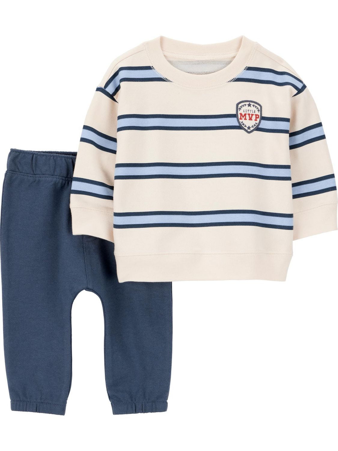Carter's Child of Mine Baby Boys' 2 Piece Set - Rugby Stripe, Sizes Preemie 24 months