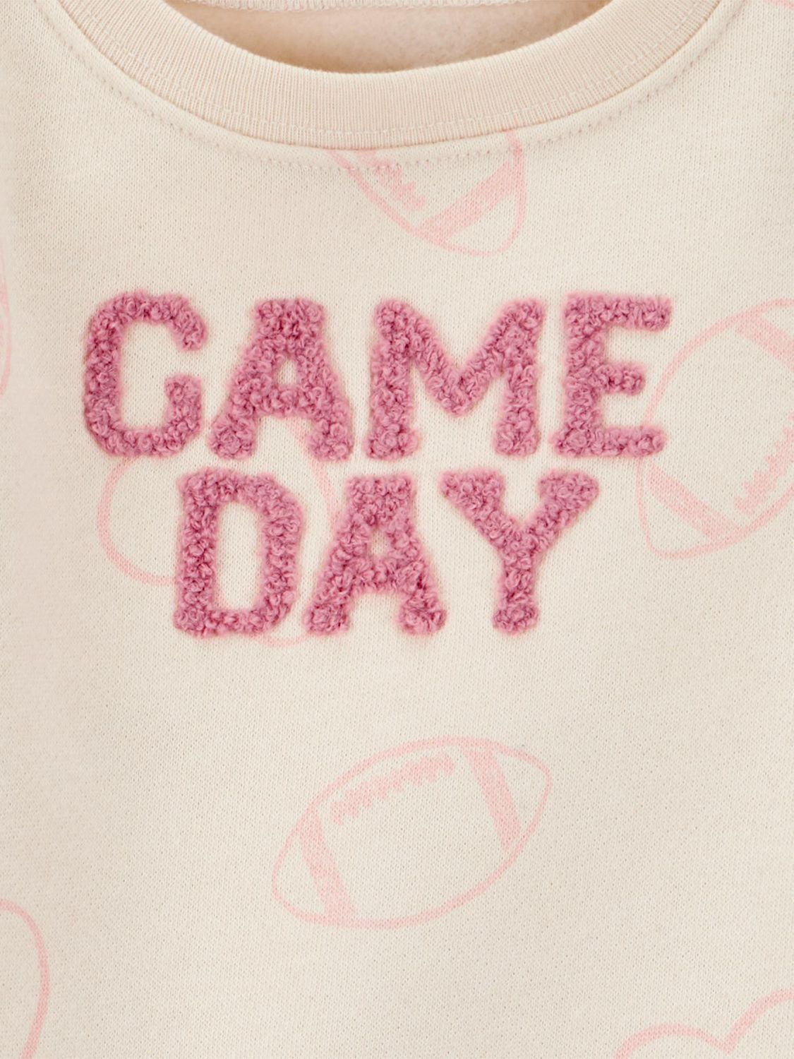 Carter's Child of Mine Baby Girls' 2 Piece Set - Pink Heart Gameday