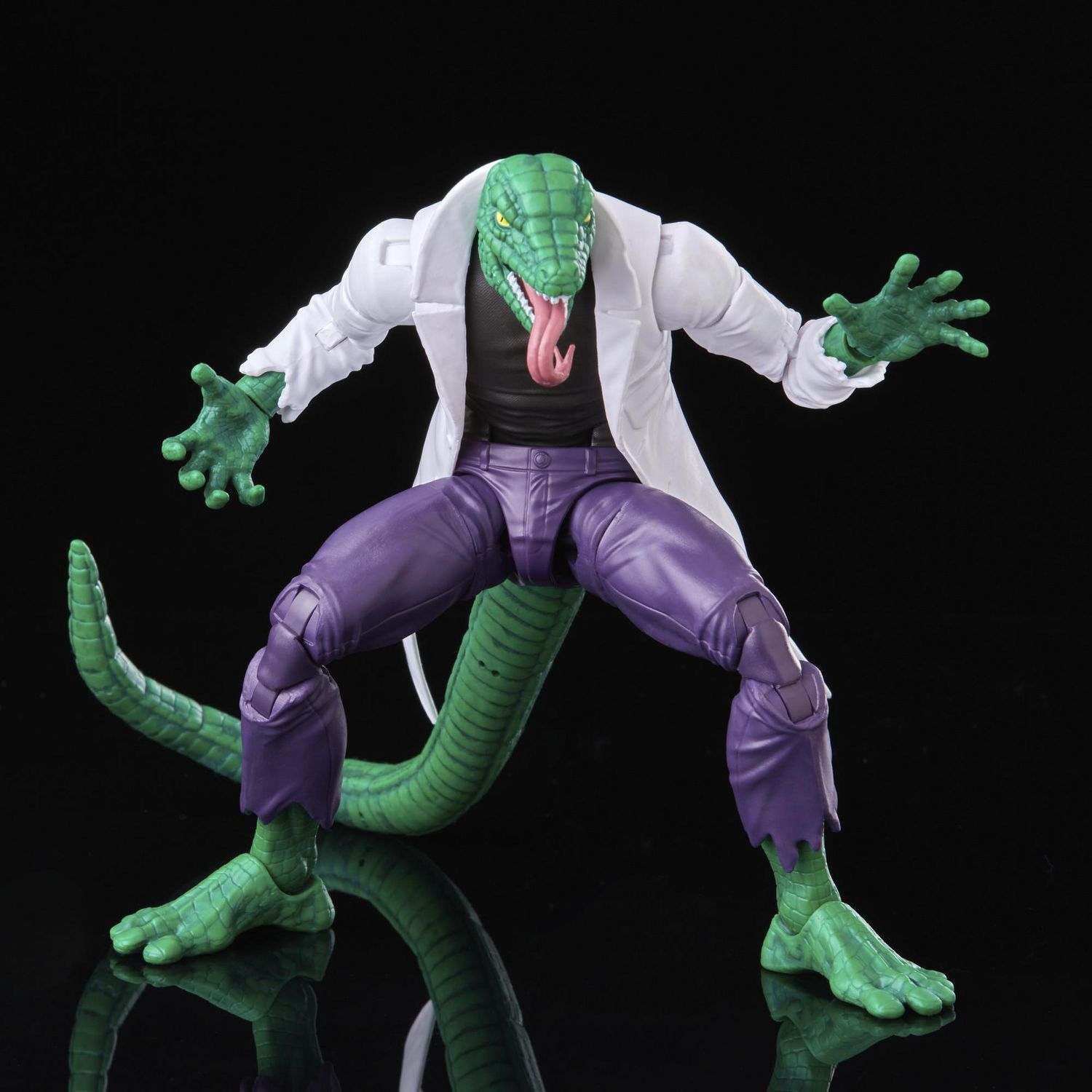 Marvel Legends Series Spider Man 6 inch Marvel s Lizard Retro Action Figure Toy Includes 5 Accessories