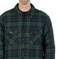 thumbnail image 3 of Workload Black Watch Plaid Sherpa Lined Flannel Shirt Jacket with Front Zip, 3 of 4