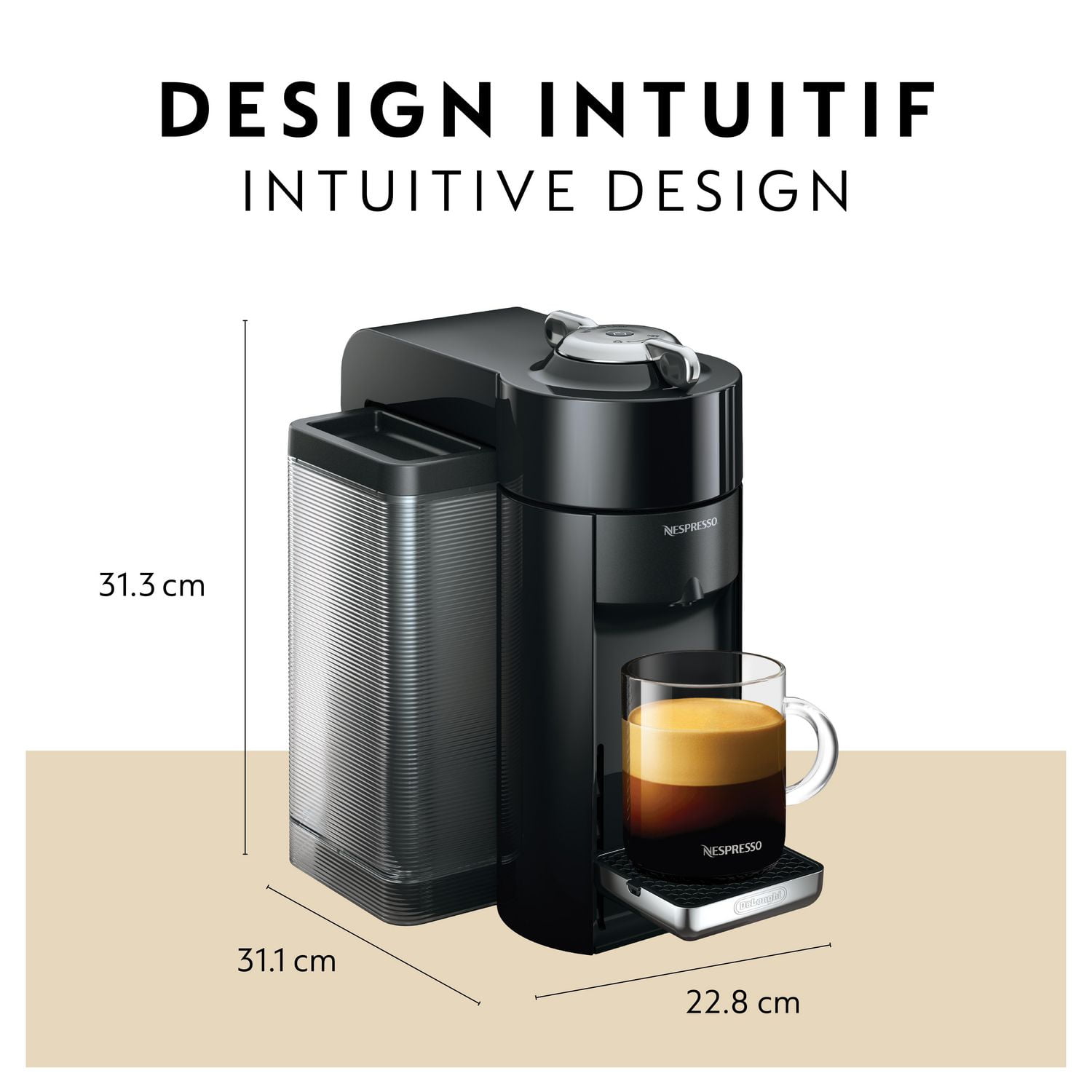 Nespresso vertuoline with outlet milk frother