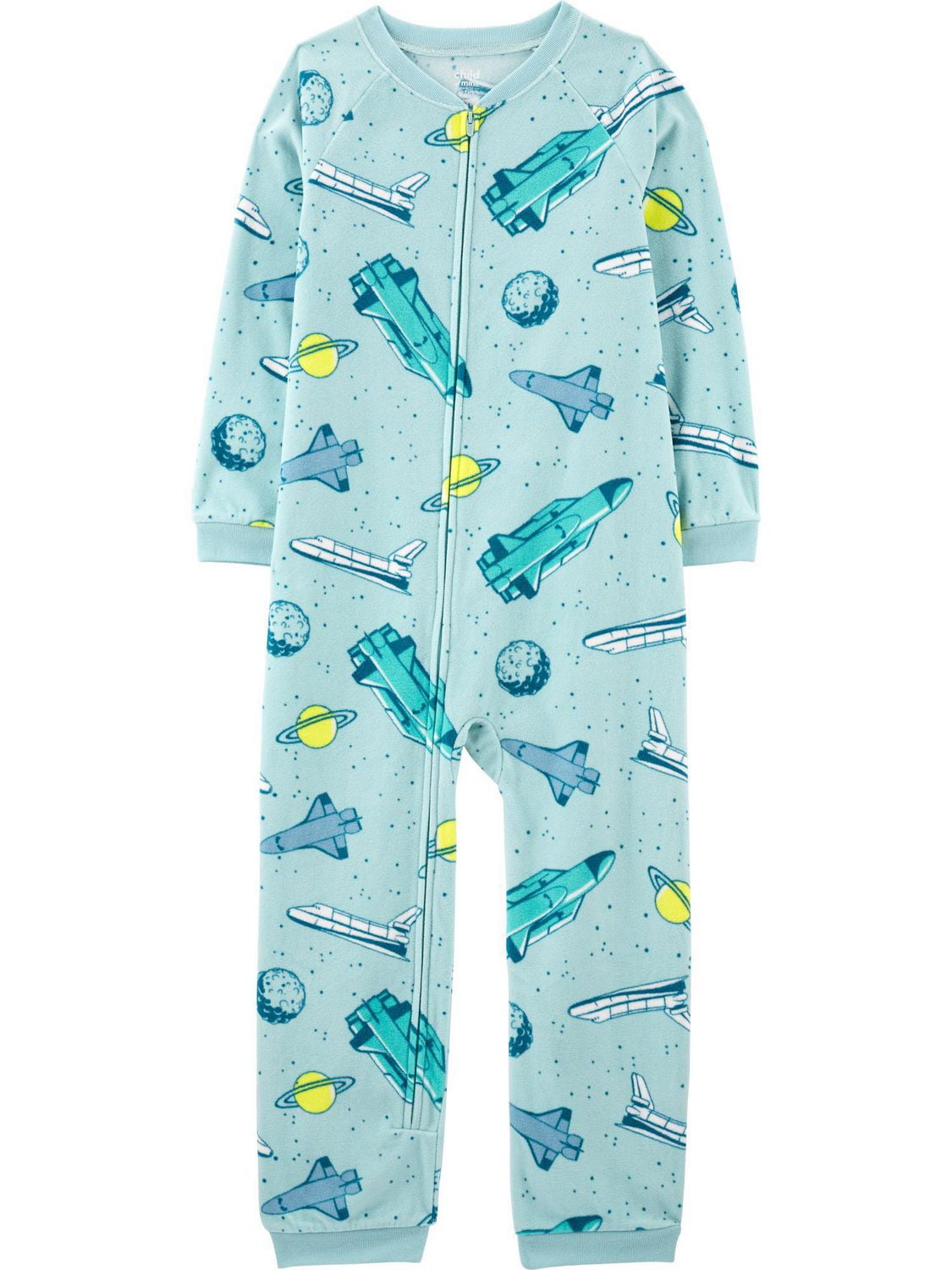 Child of Mine made by Carter's Toddler Boys' 1-piece Fleece Pajamas