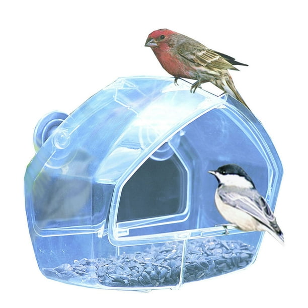 Mangeoire transparente Birdscapes de Perky-Pet pour fenêtre