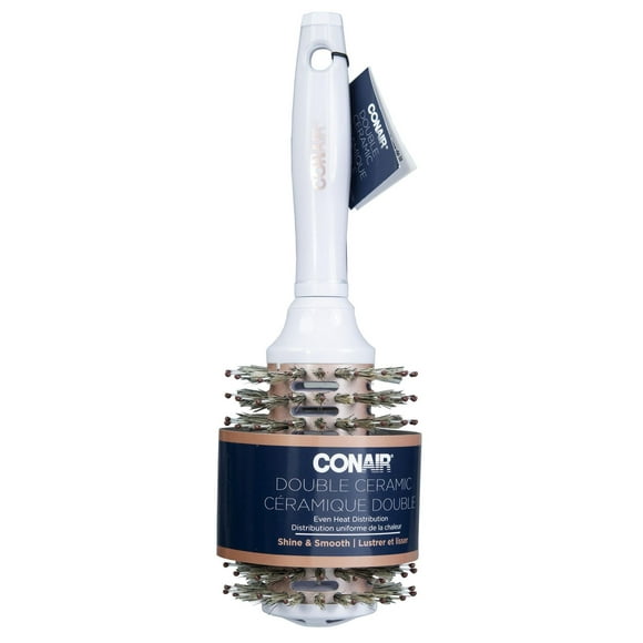 Conair Double Ceramic Vented Boar Round Brush, Round Brush