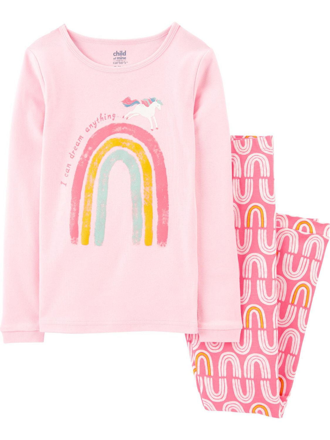 Child of Mine made by Carter's Toddler Cotton  4-piece Pajama