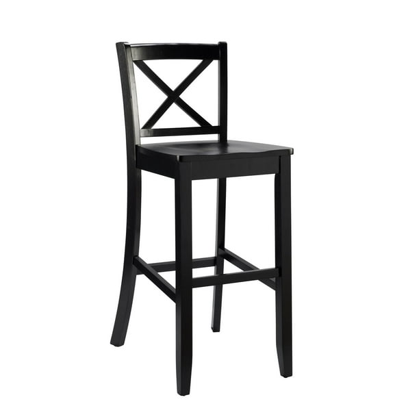 Floss, tabouret de comptoir noir