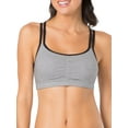 thumbnail image 3 of Fruit of the Loom Women's Spaghetti Strap Cotton Sports Bra, 3-Pack, 3 of 7
