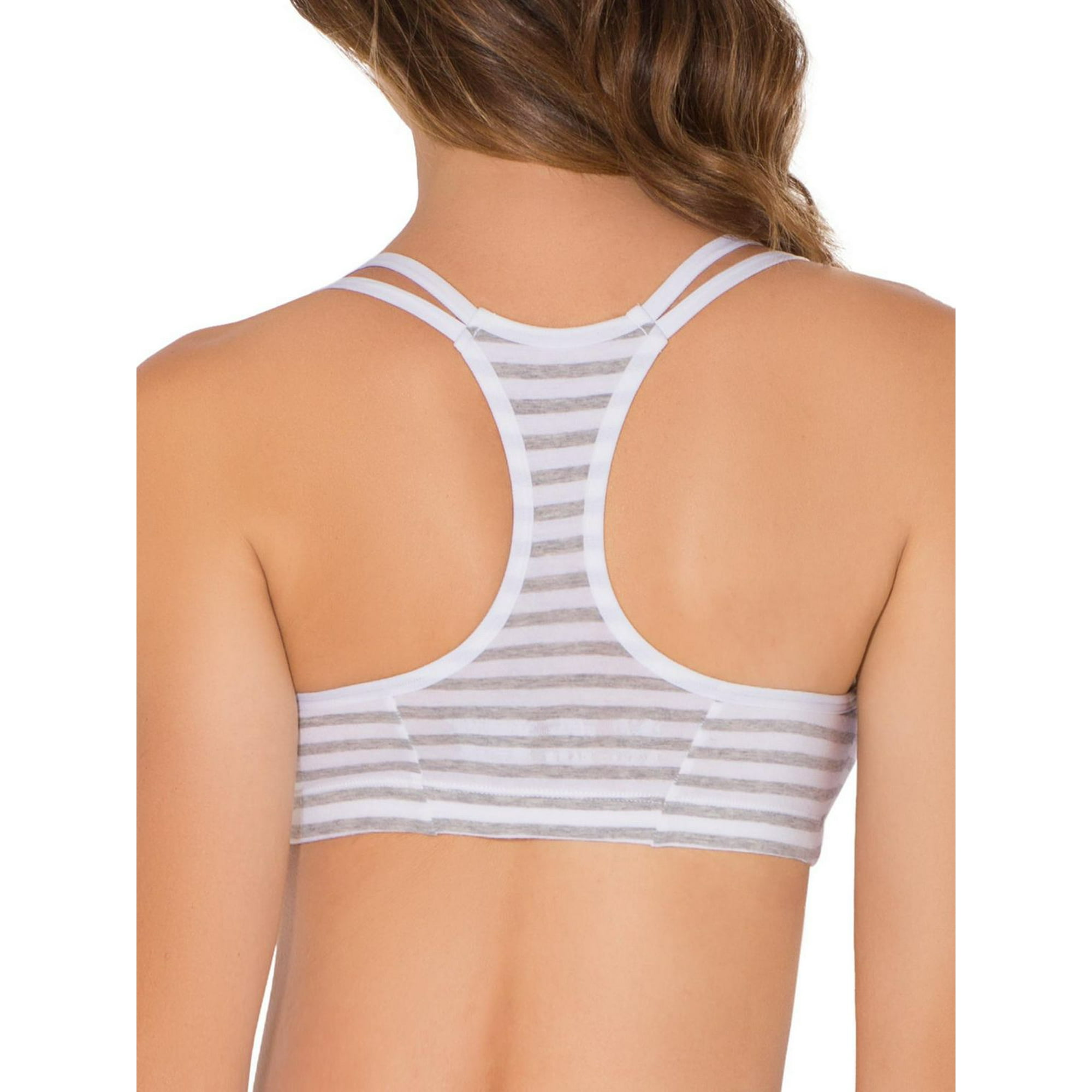 Women's Strappy Sports Bra, 3 Pack, Fruit of the Loom