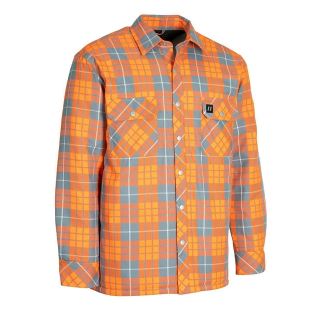 Forcefield Hi Vis Plaid Quilt-Lined Flannel Shirt Jacket<br>*On-Line Exclusive