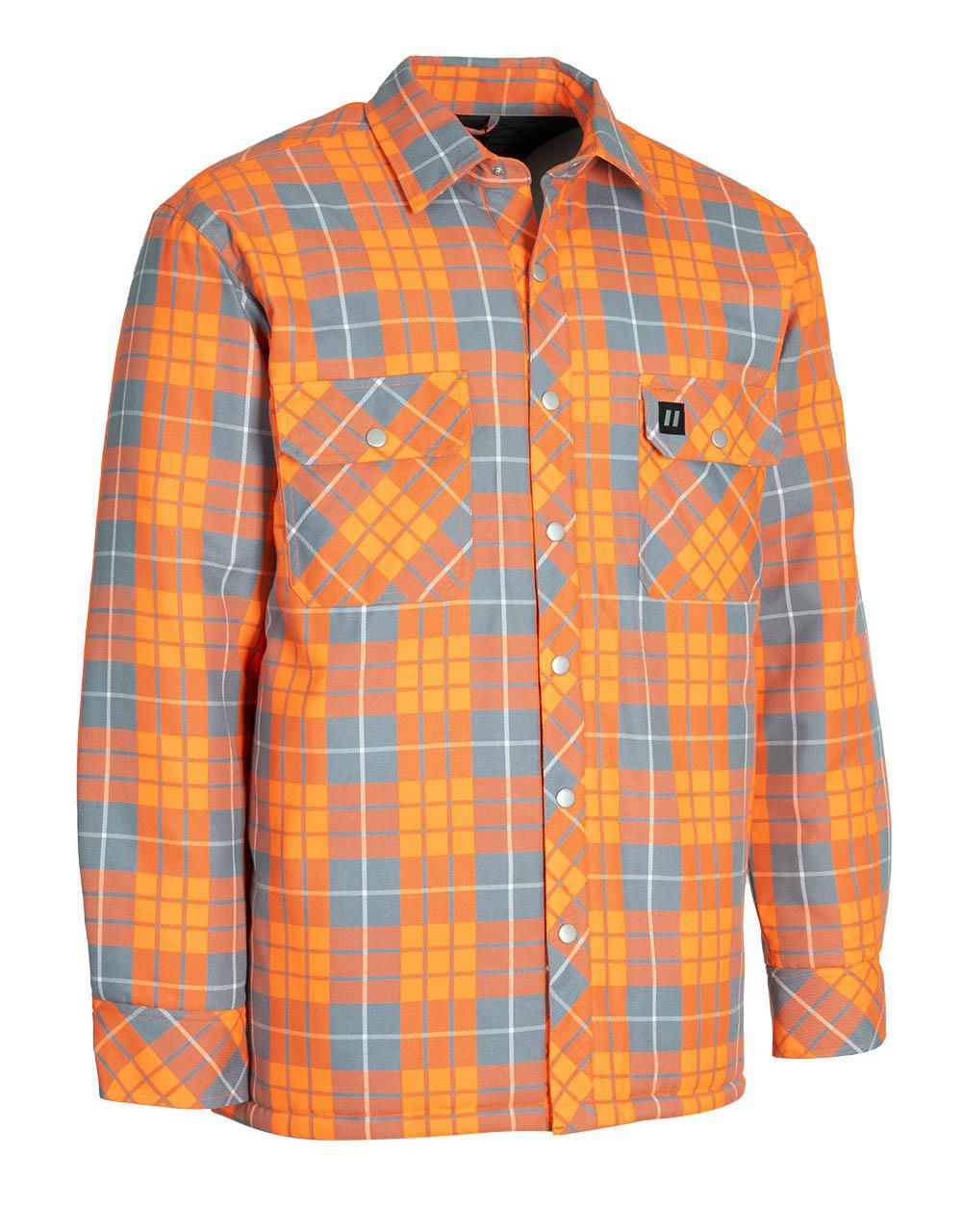Forcefield Hi Vis Plaid Quilt-Lined Flannel Shirt Jacket<br>*On-Line Exclusive