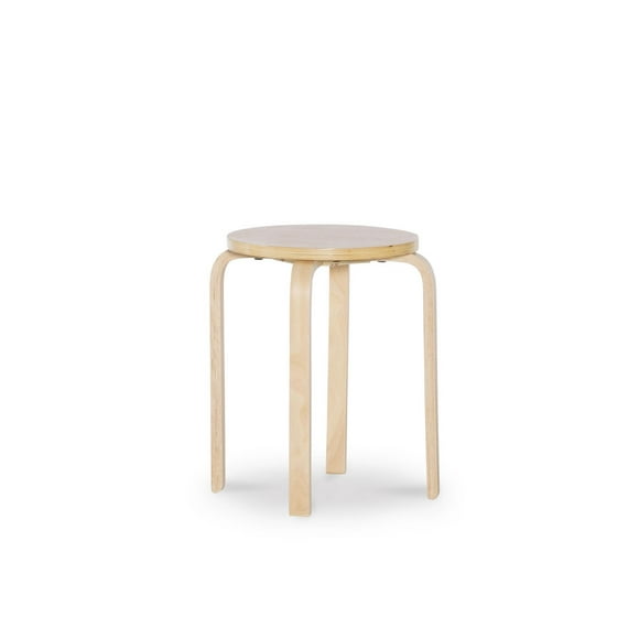 Bentwood Natural Stacking Stools, Set of 4
