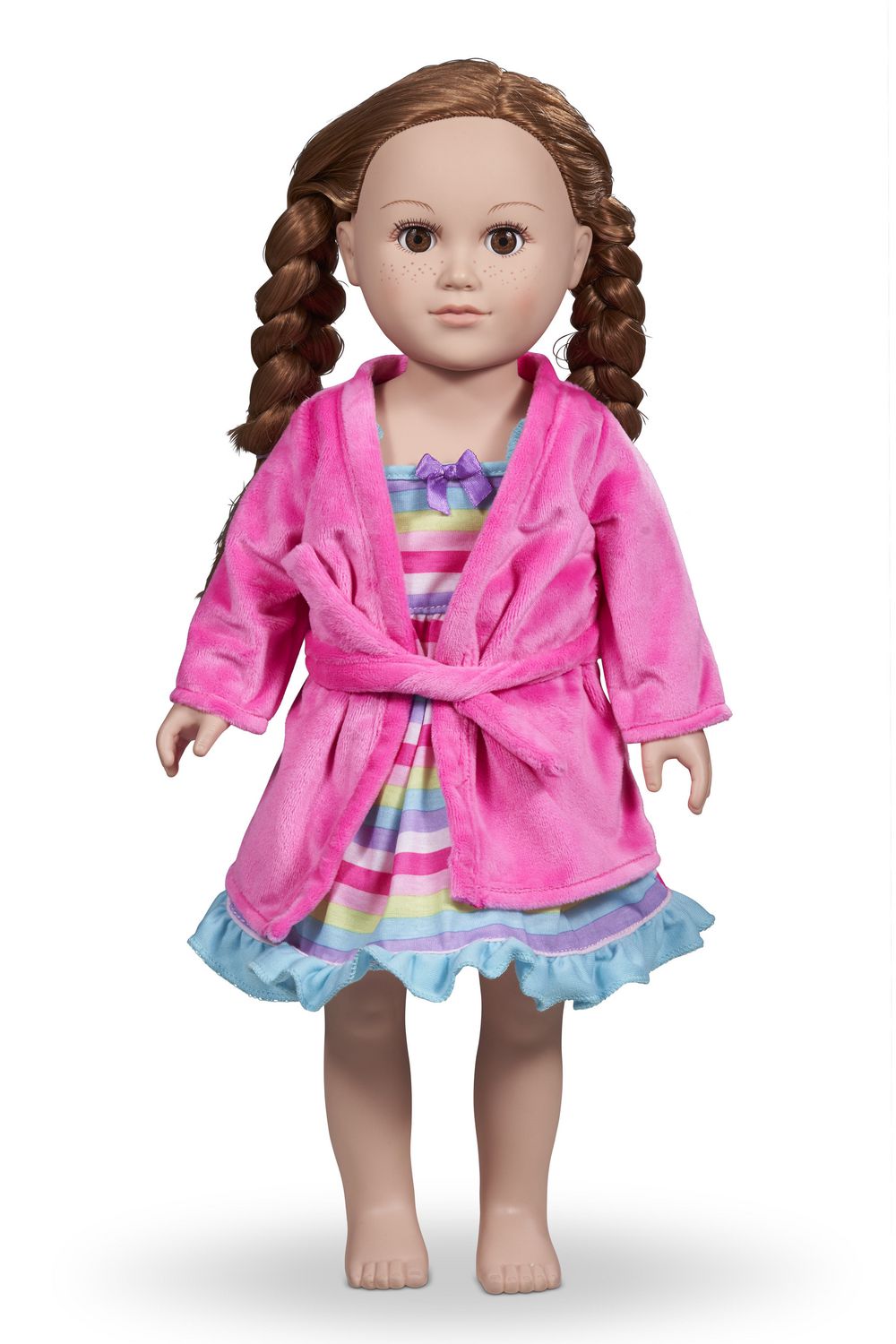 TianBo Doll Clothes - Beautiful Red Dress with Dots Outfit Fits 18 inch  American Girl Doll, My Life Doll, Our Generation 