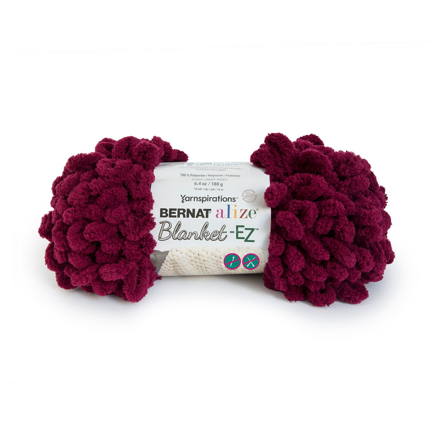 BERNAT ALIZE BLANKETEZ YARN (180G/6.4OZ), BURGUNDY Walmart Canada