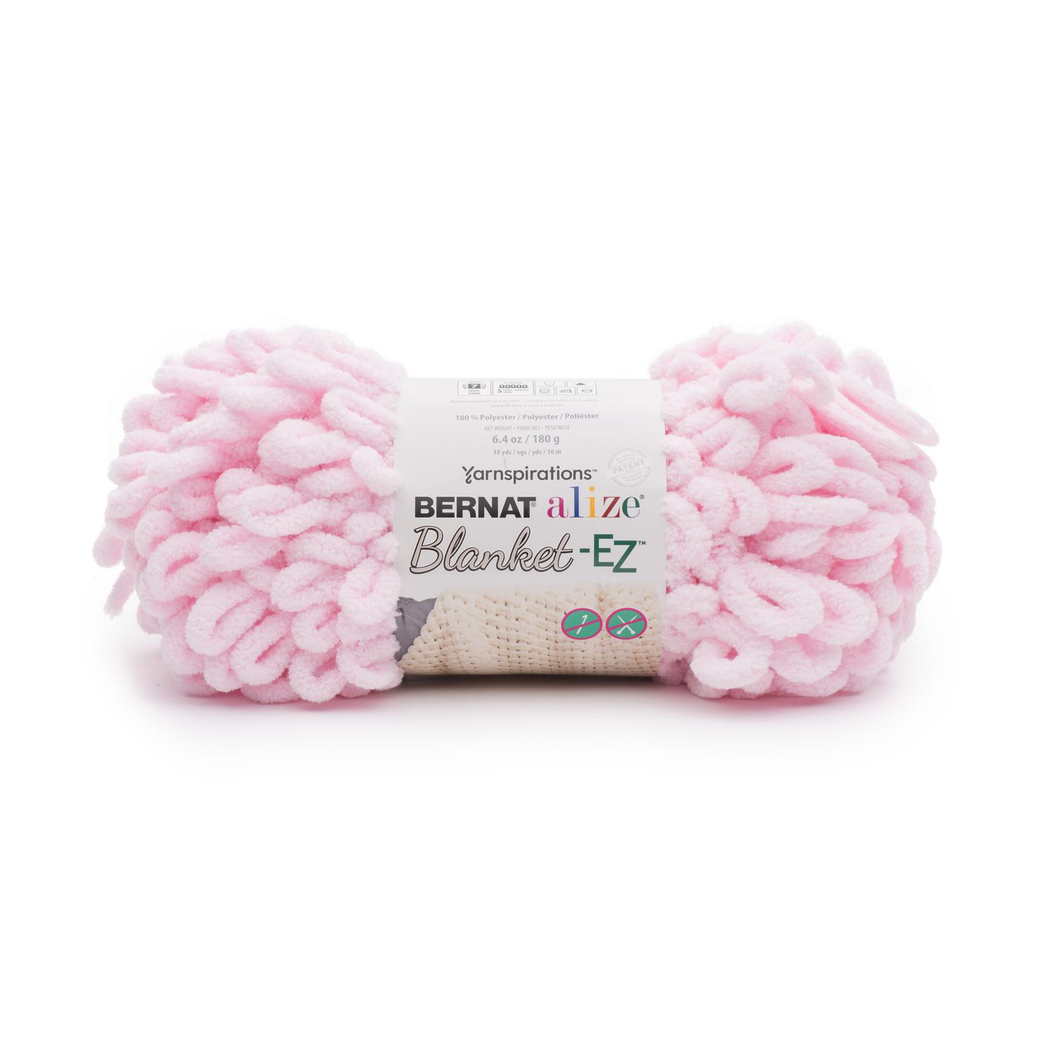 BERNAT ALIZE BLANKETEZ YARN (180G/6.4OZ), POWDER PINK Walmart Canada