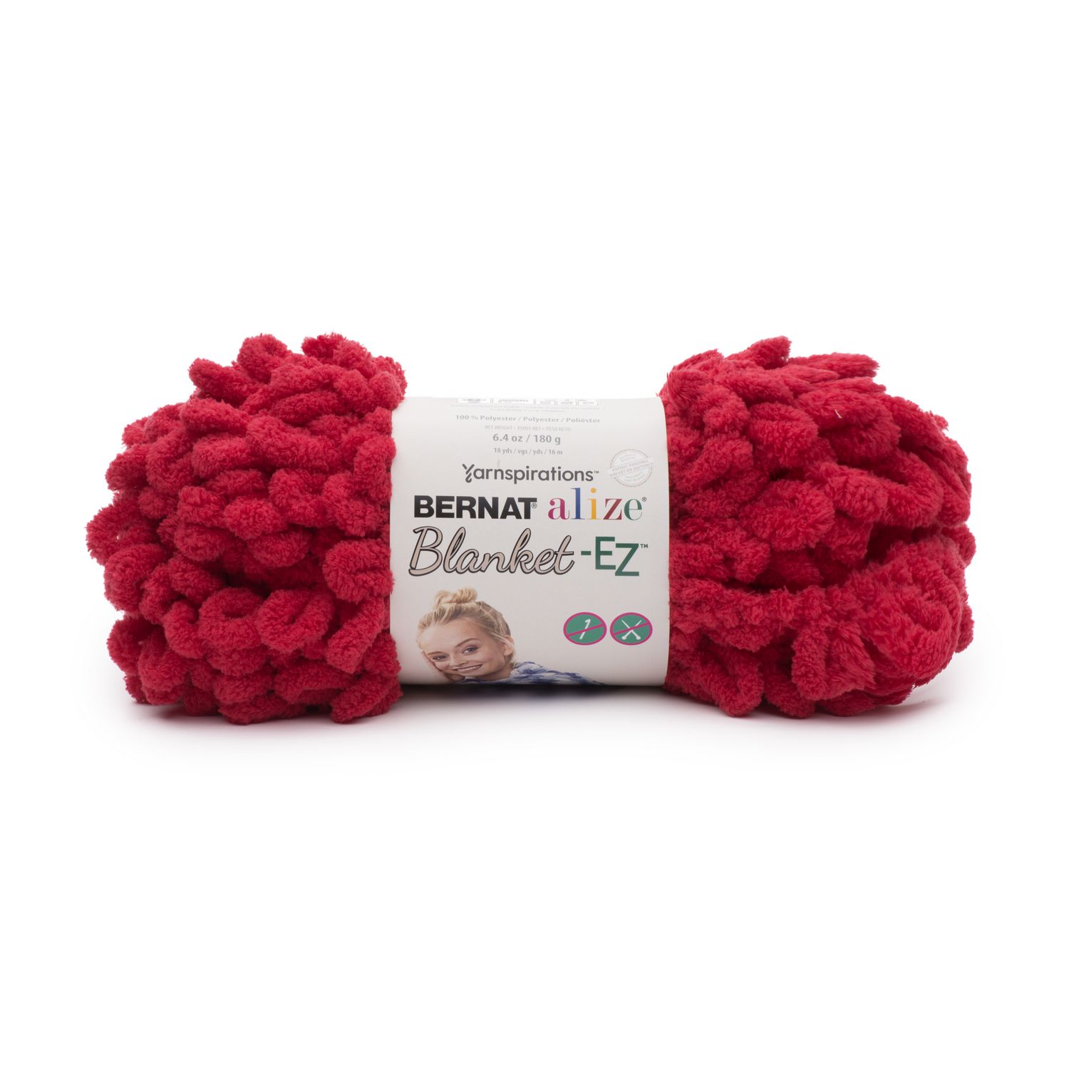 BERNAT ALIZE BLANKETEZ YARN (180G/6.4OZ), BRIGHT RED Walmart Canada