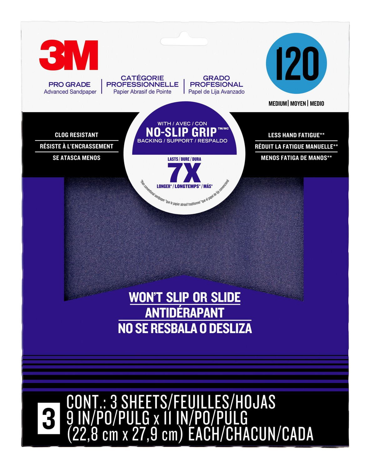 3M Pro Grade NoSlip Grip Advanced Sandpaper Walmart Canada