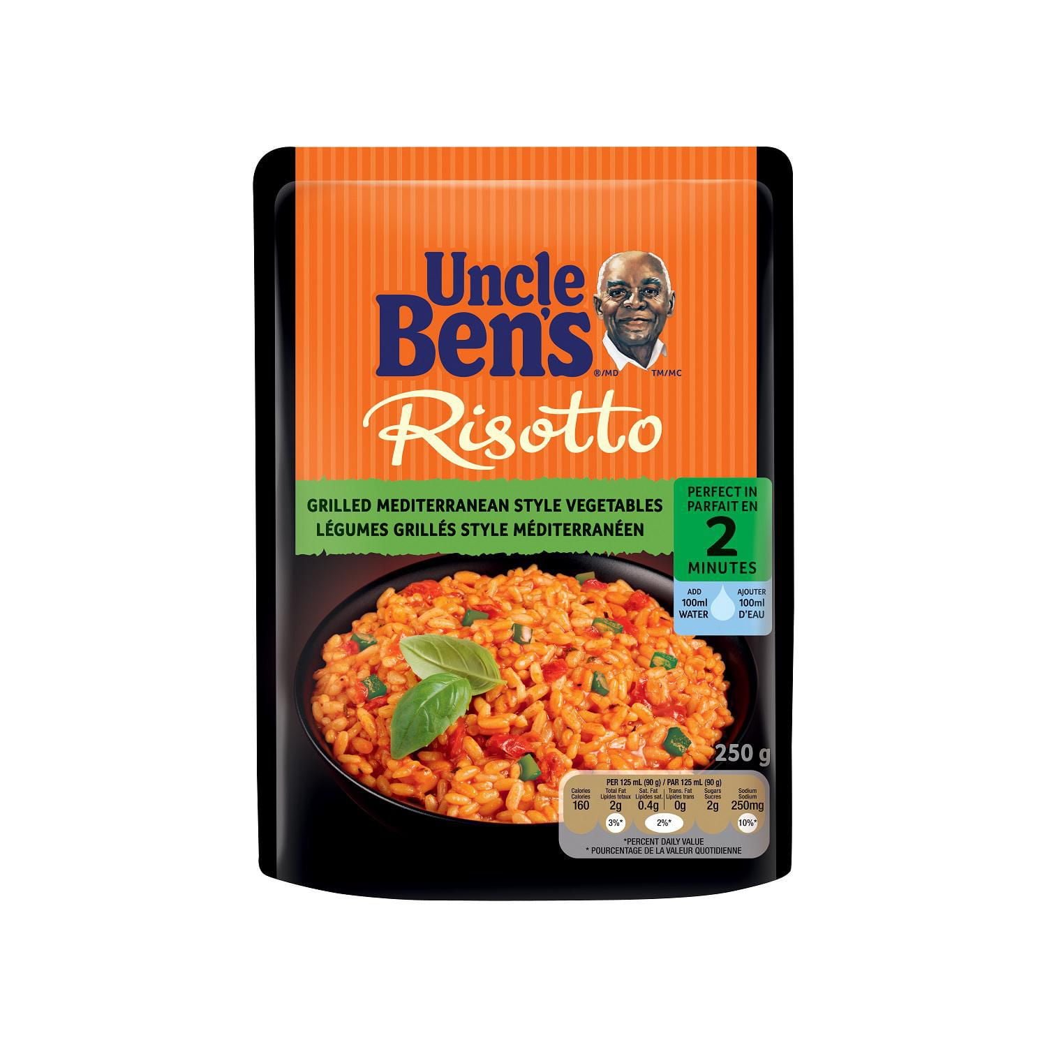 Uncle Ben's BISTRO EXPRESS® Risotto Grilled Mediterranean Style Vegetables Rice Walmart Canada