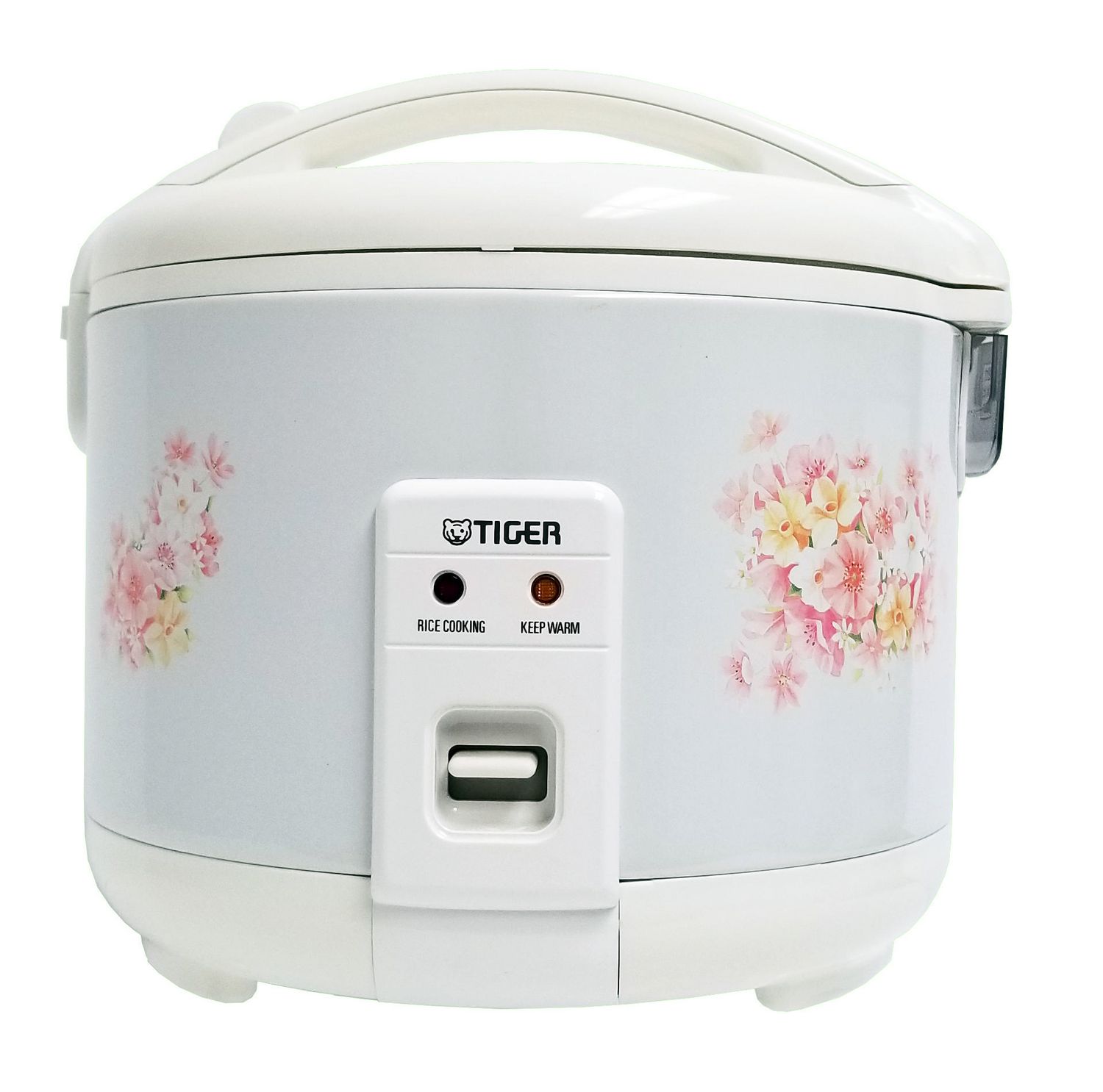 品)Tiger JNP-1800-FL 10-Cup (Uncooked) Rice Cooker and Warmer Floral Whit 