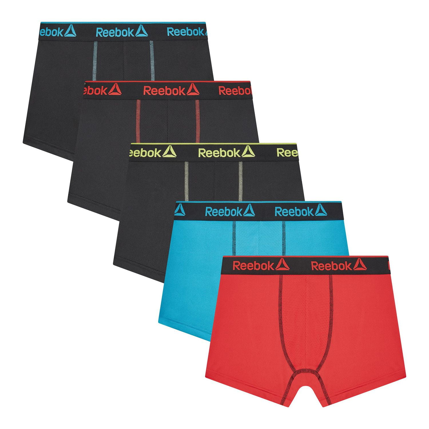 Paquet de 5 caleçons boxeurs courts extensibles Reebok