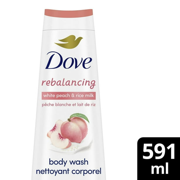 Dove Rebalancing White Peach & Rice Milk Body Wash 591ml Walmart.ca