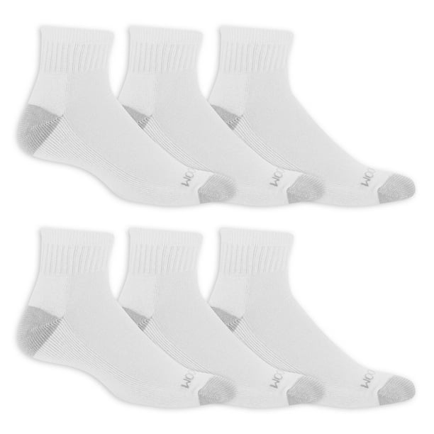 Fruit of the Loom Men's Dual Defense Ankle Socks 6 Pairs, Men's Ankle