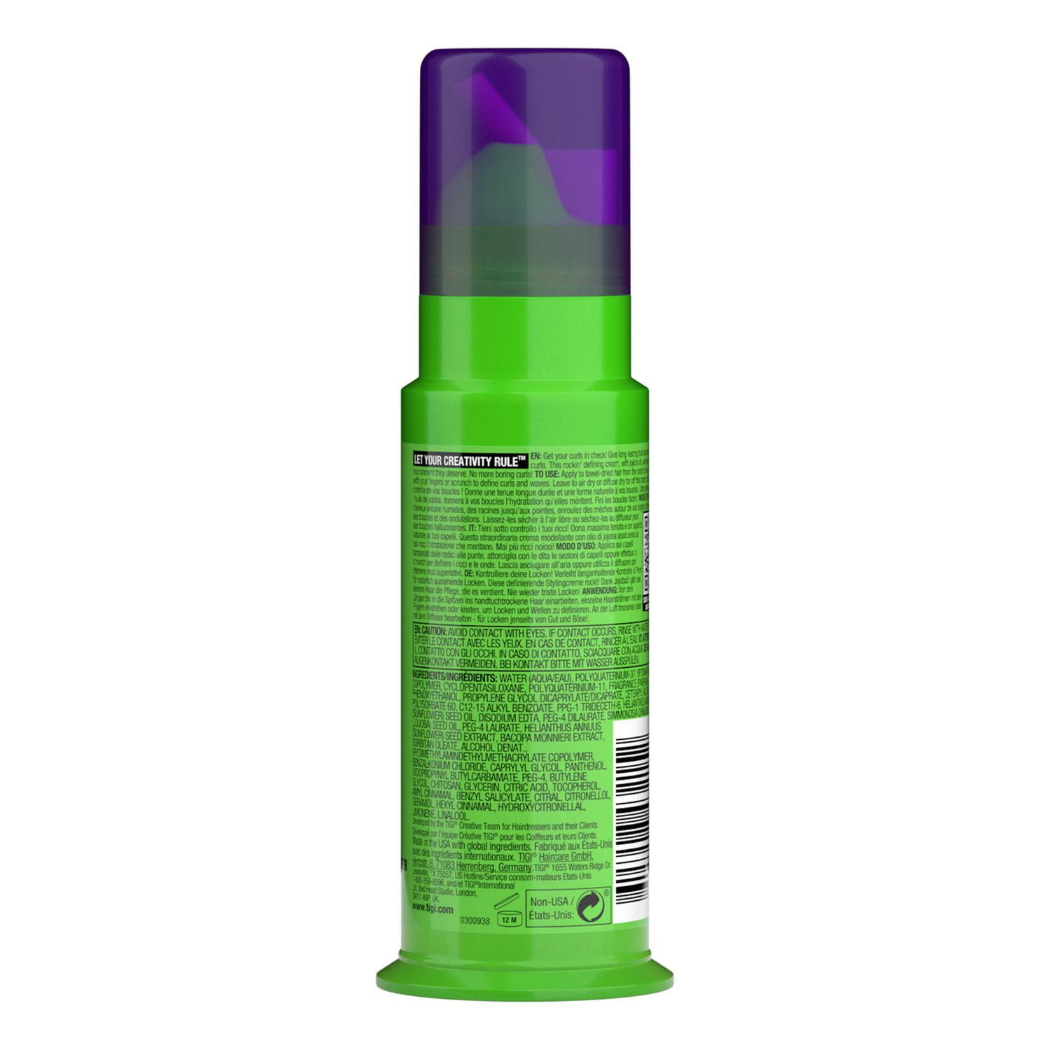 Bed Head by TIGI Curls Rock Amplifier Curly Hair Cream for Defined Curls 3.82 fl oz Define and enhance curls and waves Walmart