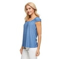 thumbnail image 2 of Penmans Women's Puff Sleeve Eyelet Top, 2 of 6