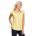thumbnail image 2 of Penmans Women's Puff Sleeve Eyelet Top, 2 of 6