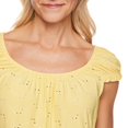 thumbnail image 4 of Penmans Women's Puff Sleeve Eyelet Top, 4 of 6