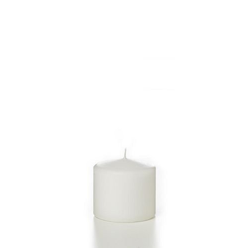 Just Candles 9 Pack 3"x3" Bougies Piliers non parfumées - Blanc