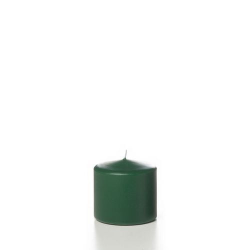 Just Candles Bougies Piliers non parfumées 3 po x3 po - Vert