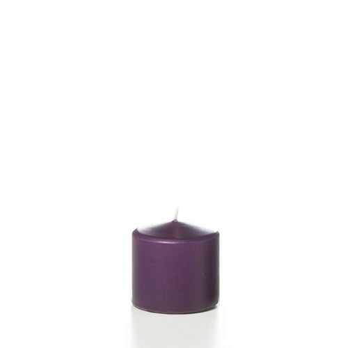 Just Candles Bougies Piliers non parfumées 3"x3" - Pourpre