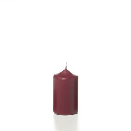 Just Candles Bougies Piliers non parfumées 2.25"x3" - Rouge