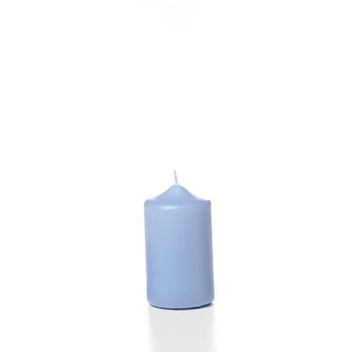 Just Candles Bougies Piliers non parfumées 2.25 po x3 po - Bleu