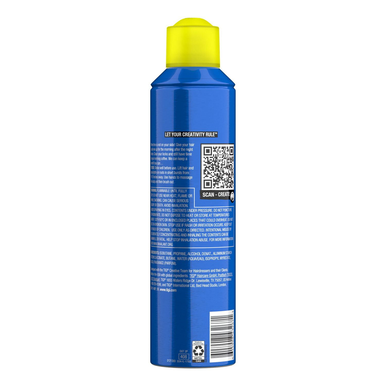 Bed Head by TIGI Dirty Secret Instant Refresh Dry Shampoo 6.2 oz, Instant refresh dry shampoo