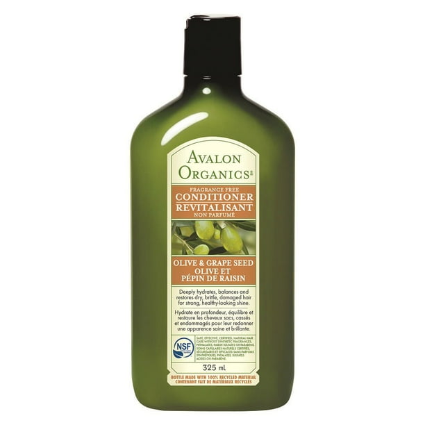 Avalon Organics Revitalisant hydratant non-parfumé olive et pépin de raisin