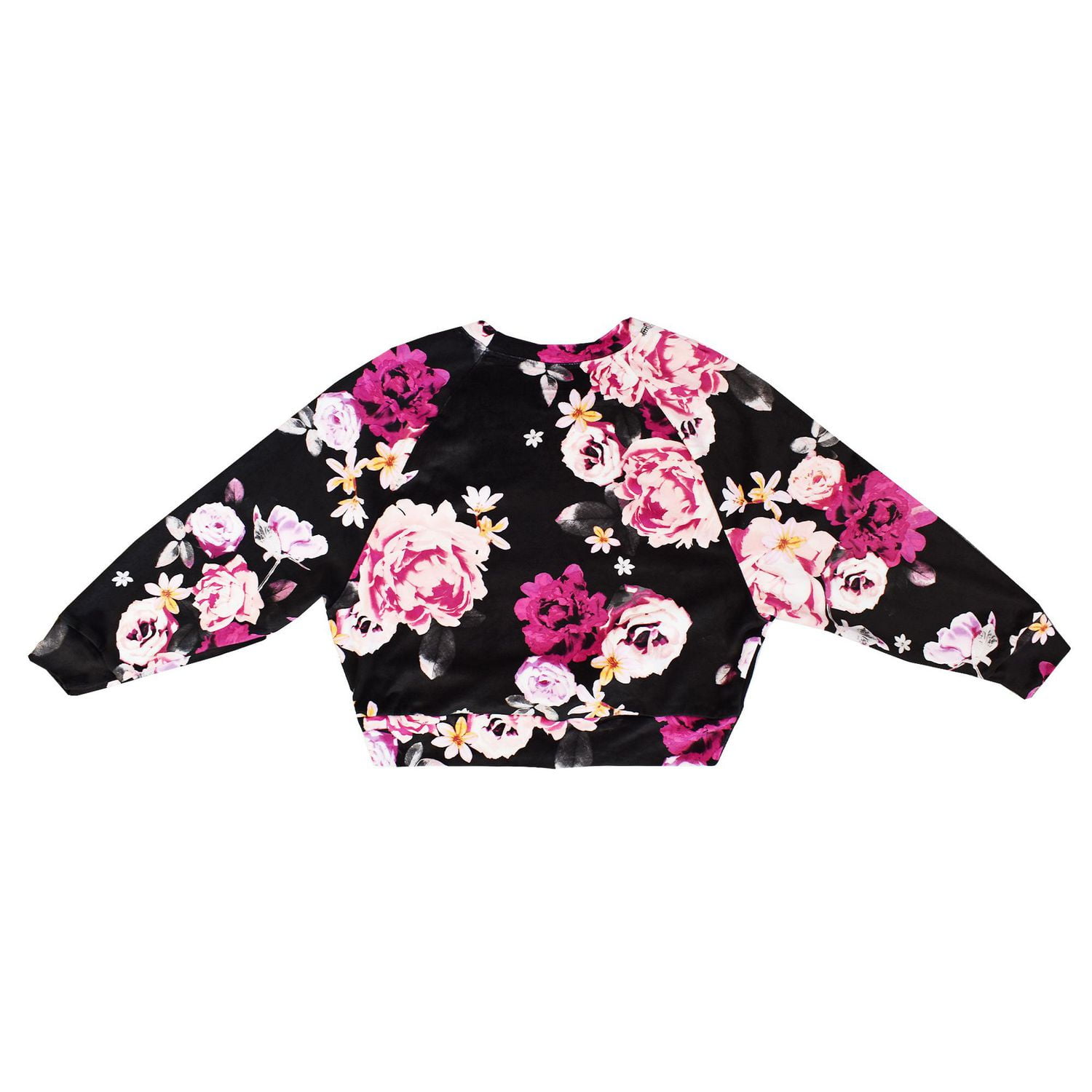 Girls Justice Big Flowers Long Sleeve Top