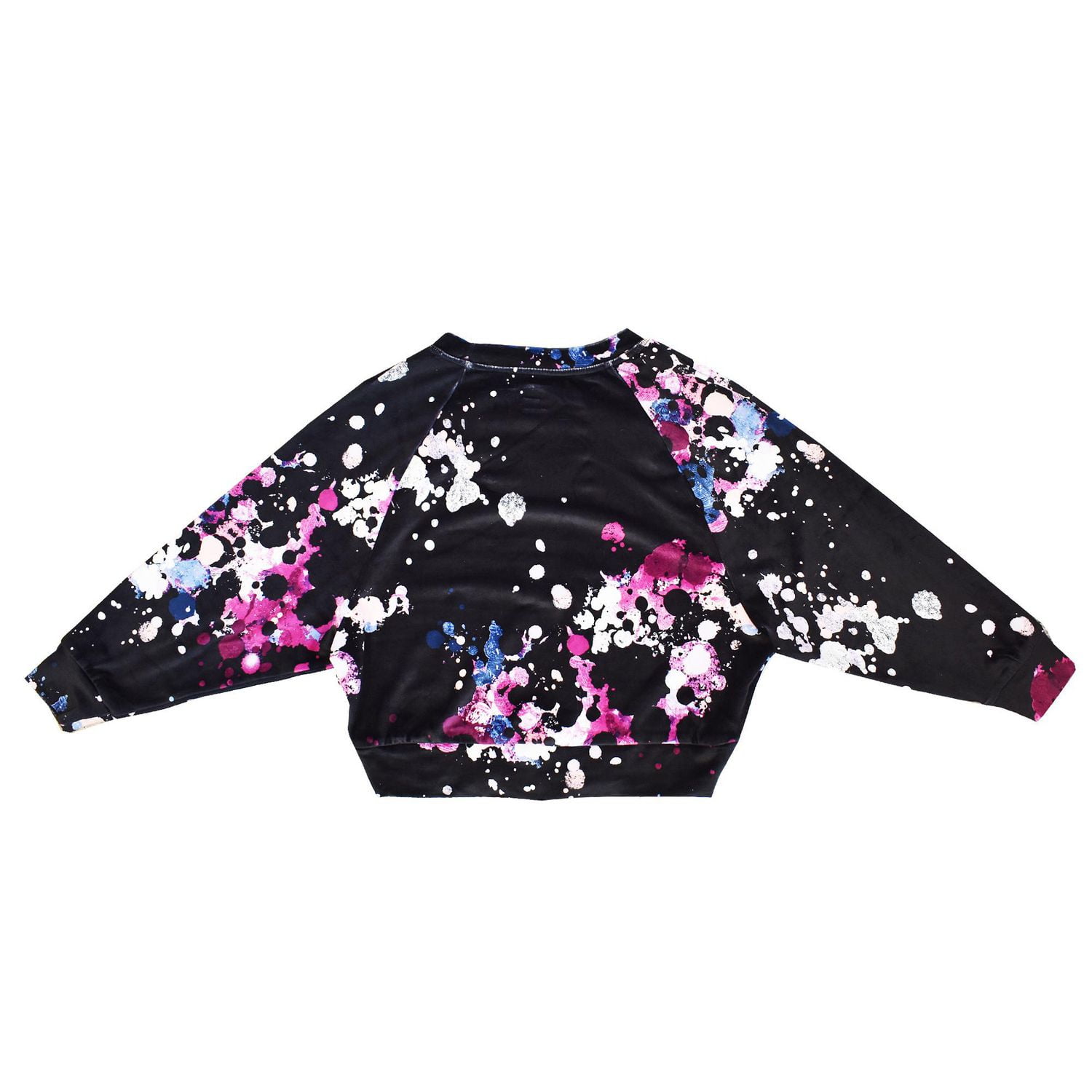 Girls Justice Paint Splatter Long Sleeve Top