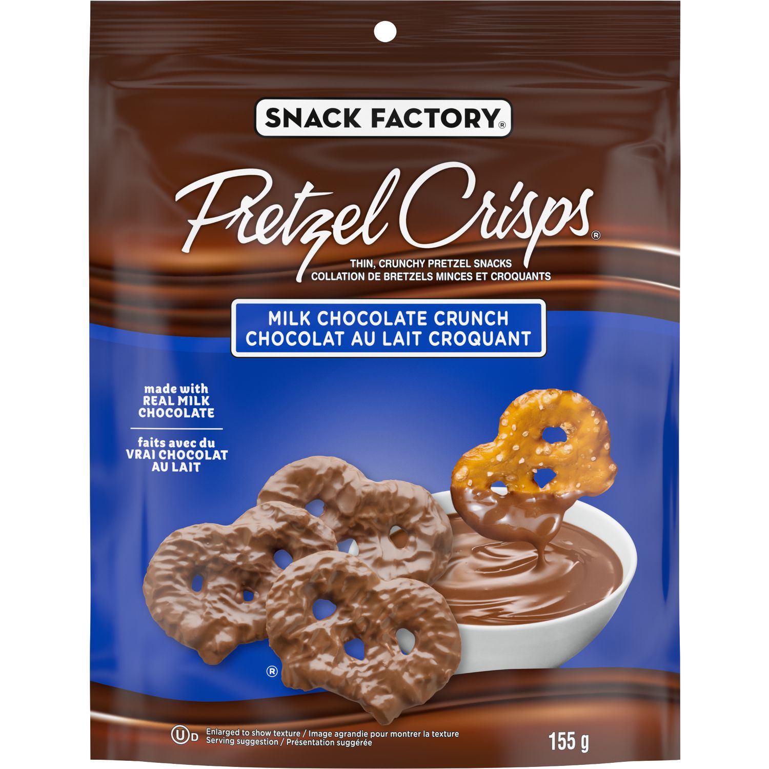 Snack Factory Milk Chocolate Crunch Pretzel Crisps