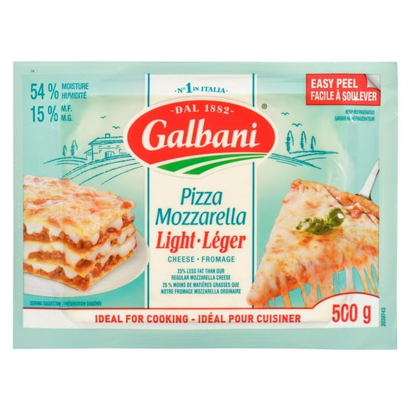 Galbani Light Pizza Mozzarella Cheese, 500 g
