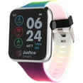 thumbnail image 2 of Justice Smart Girls’ Touchscreen Watch – Square Case with Rainbow Ombre Strap, 2 of 3