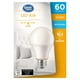 Ampoules DEL Great<br>Value A19 60 W blanc<br>doux, paq. de 4 GV DEL A19 60W – image 3 sur 3